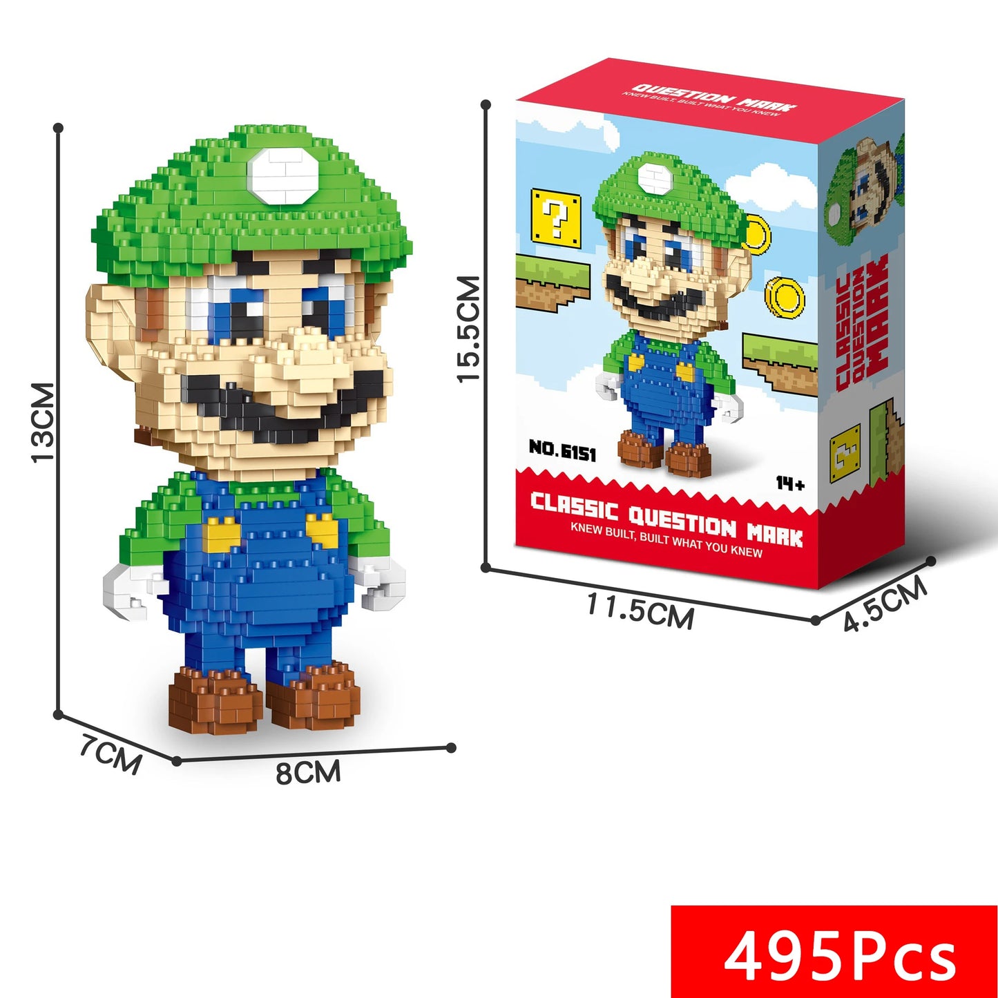 Super Mario Bros - Figurines en Briques de Construction