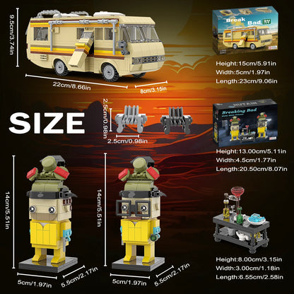 Set Micro-Blocs Breaking Bad – RV, Walter White & Jesse Pinkman | Modèle 3-en-1