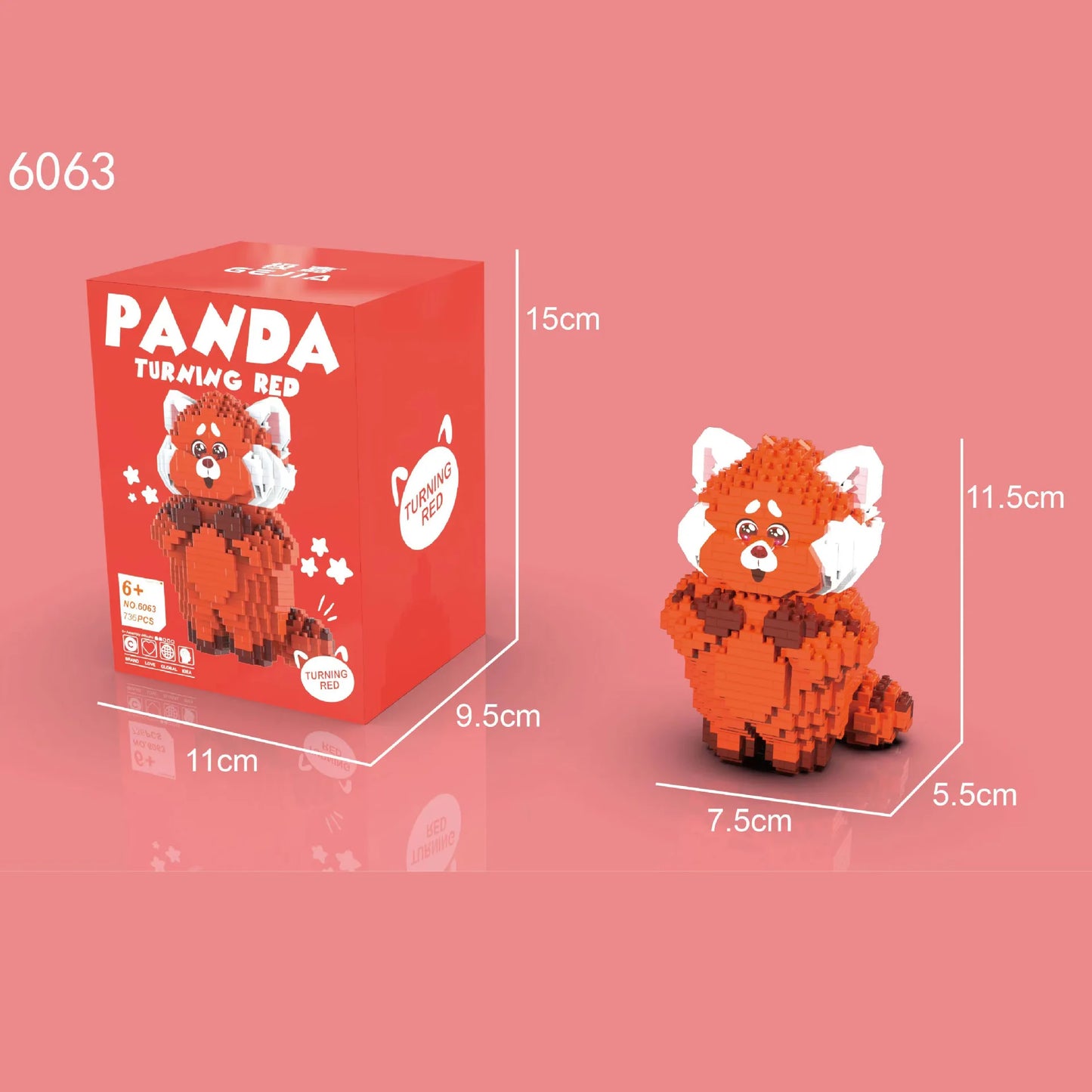 Figurine Disney Mei Petit Panda Roux