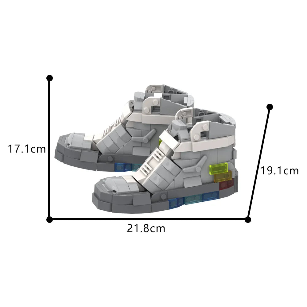 Set Micro-Blocs Retour vers le Futur – Chaussures de Skateboard MOC
