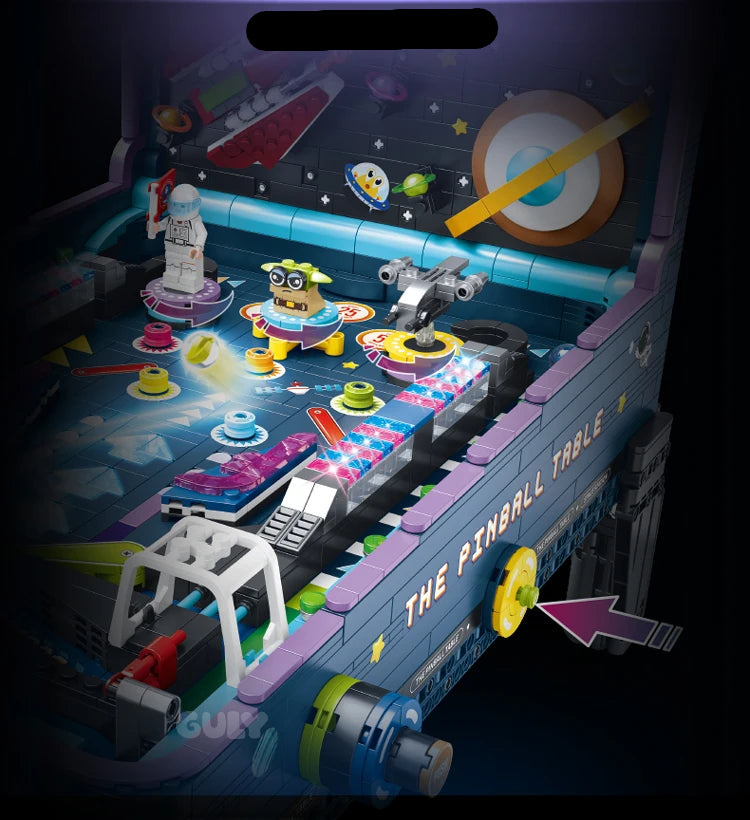 Table de Flipper en Briques de Construction