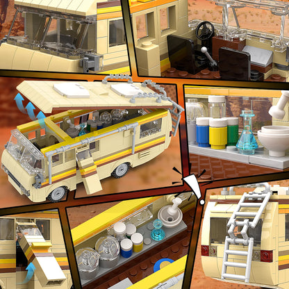 Set Micro-Blocs Breaking Bad – RV, Walter White & Jesse Pinkman | Modèle 3-en-1