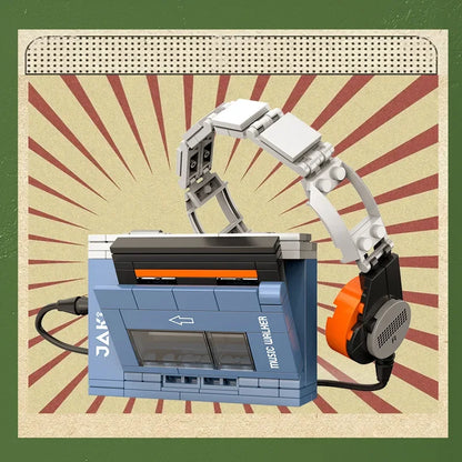 Blocs de Construction Appareils Rétro - TV, Radio, Console de Jeu Vintage