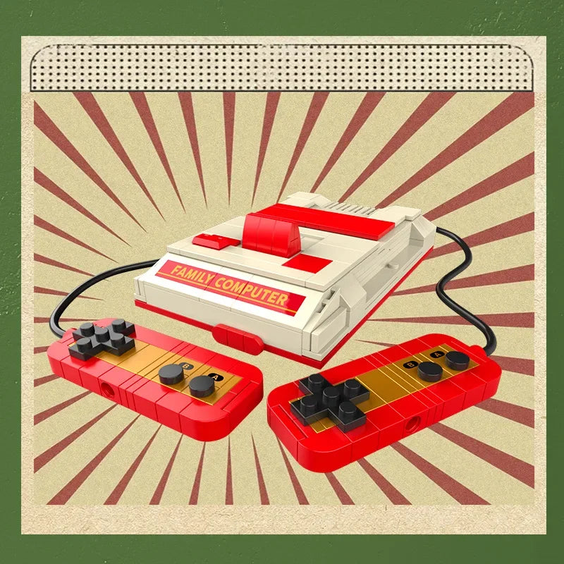 Blocs de Construction Appareils Rétro - TV, Radio, Console de Jeu Vintage