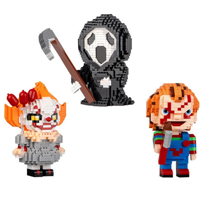 Set de Blocs de Construction Halloween - Personnages Effrayants