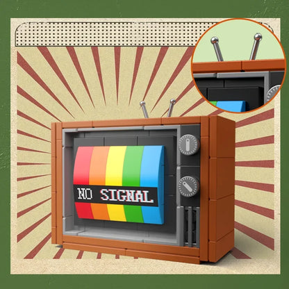 Blocs de Construction Appareils Rétro - TV, Radio, Console de Jeu Vintage