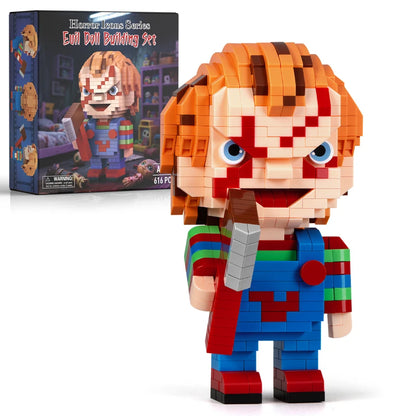 Set de Blocs de Construction Halloween - Personnages Effrayants