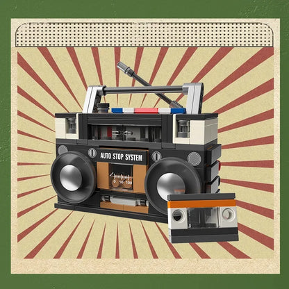 Blocs de Construction Appareils Rétro - TV, Radio, Console de Jeu Vintage
