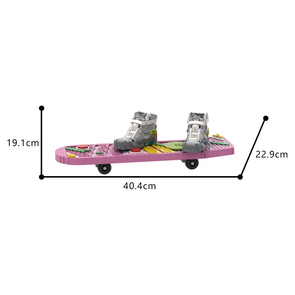 Set Micro-Blocs Retour vers le Futur – Chaussures de Skateboard MOC