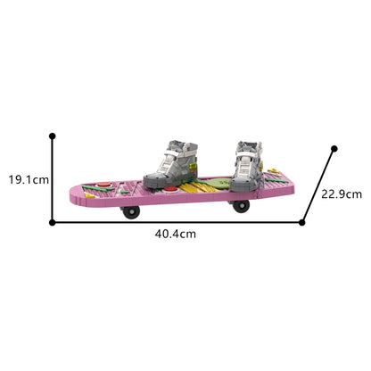 Set Micro-Blocs Retour vers le Futur – Chaussures de Skateboard MOC