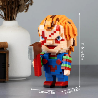 Set de Blocs de Construction Halloween - Personnages Effrayants