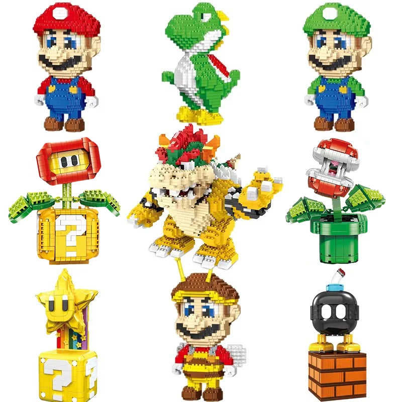 Super Mario Bros - Figurines en Briques de Construction